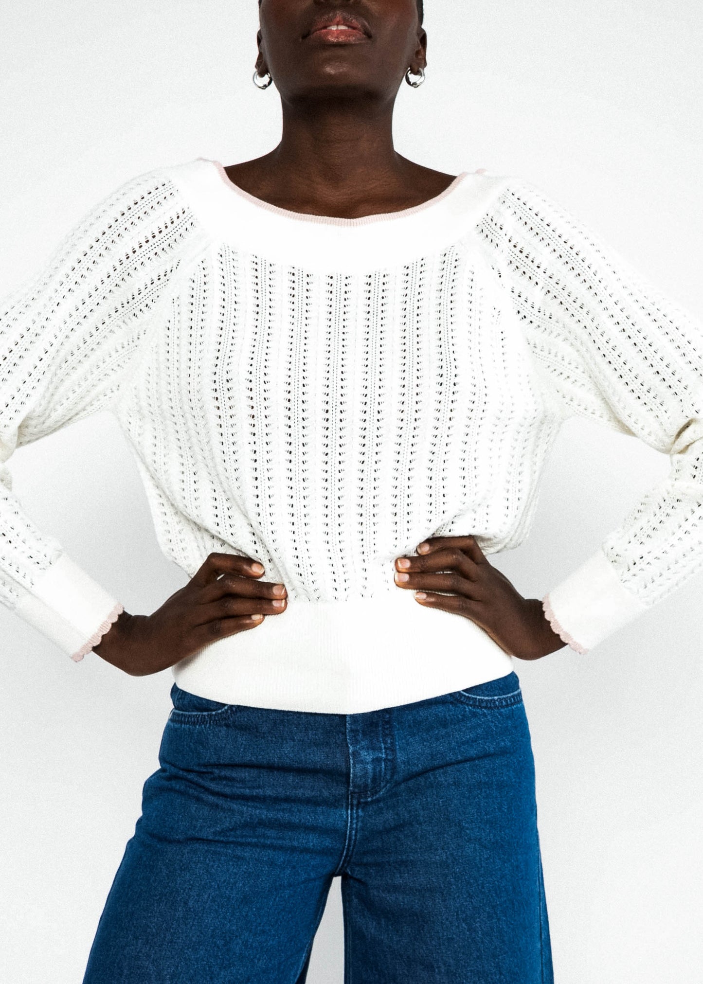 Knitted Jumper Delicious Summer dreamy white knit