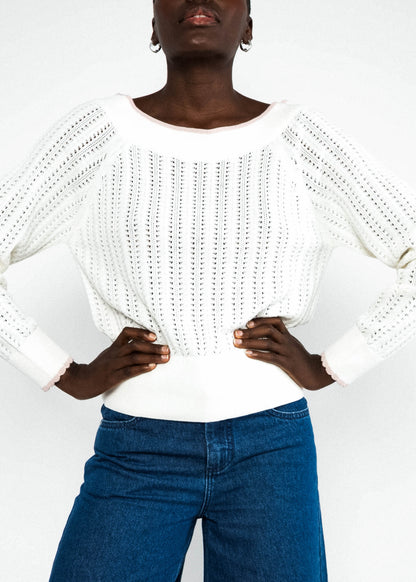 Knitted Jumper Delicious Summer dreamy white knit