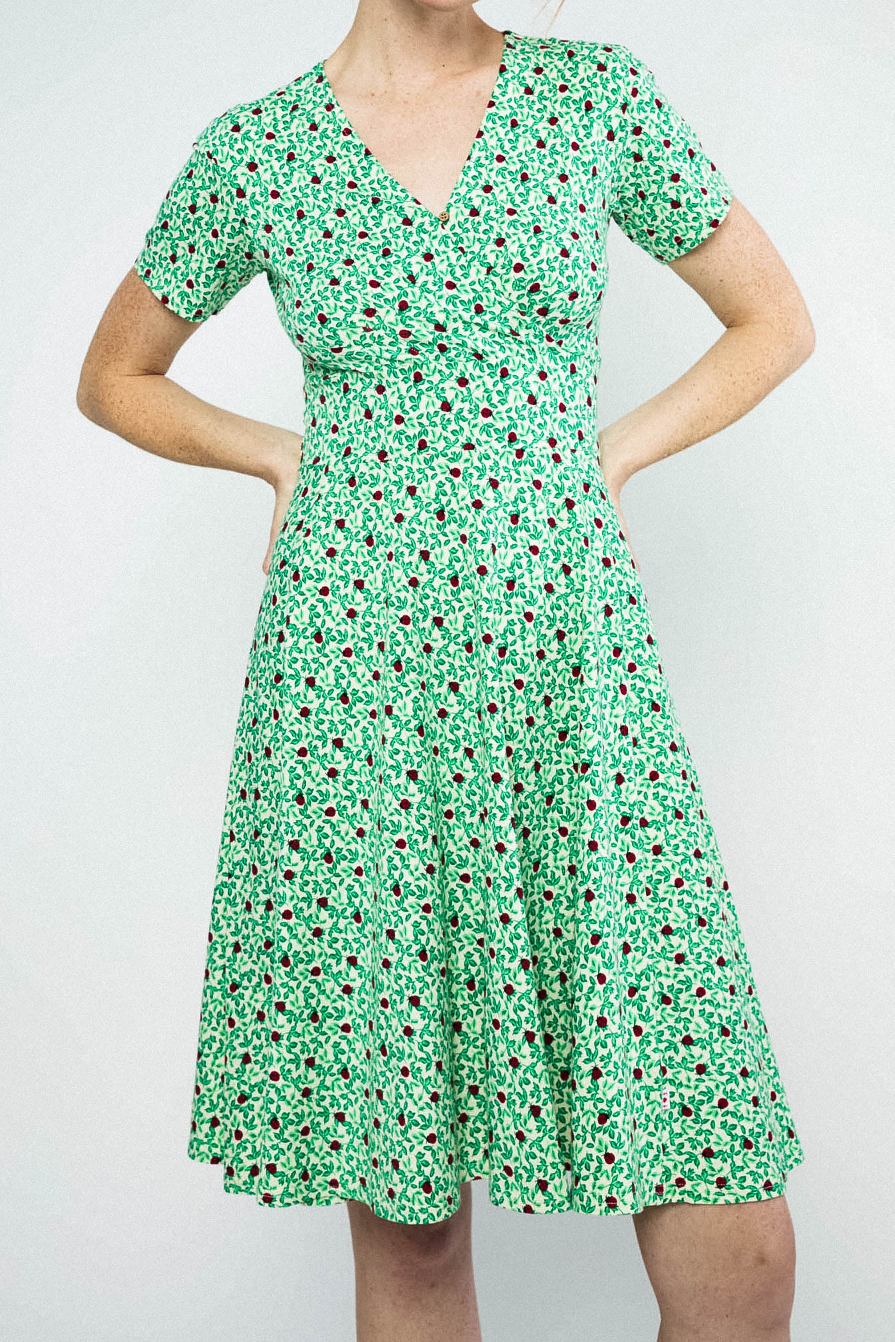 Shalala Tralala Spring Dress Leafy Ladybug