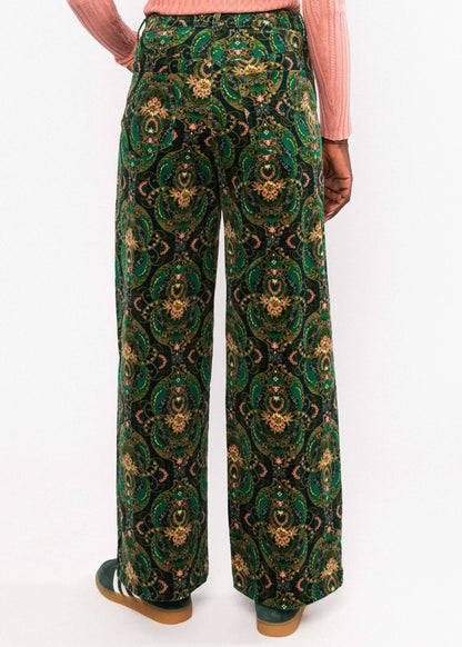 Corduroy Pants High Waist Marlotte - SoMuch Fashion