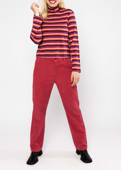 Jersey Top The Ease of Stripes retro warmth stripe - SoMuch Fashion