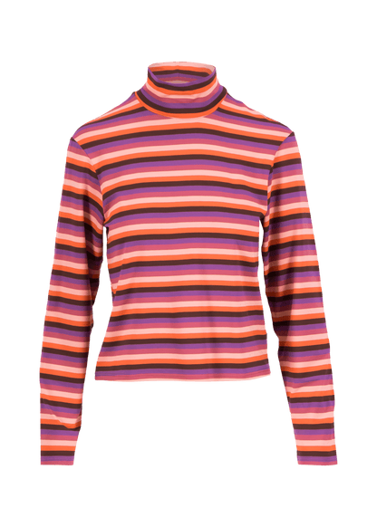 Jersey Top The Ease of Stripes retro warmth stripe - SoMuch Fashion