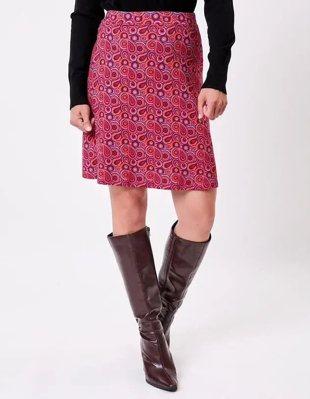 Abilia Retro knit a-line skirt