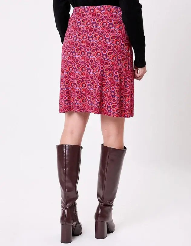 Abilia Retro knit a-line skirt