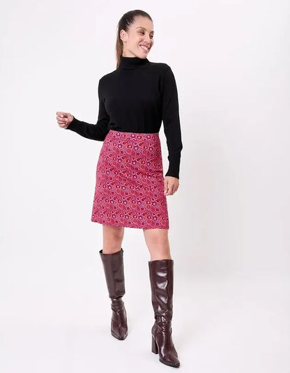 Abilia Retro knit a-line skirt
