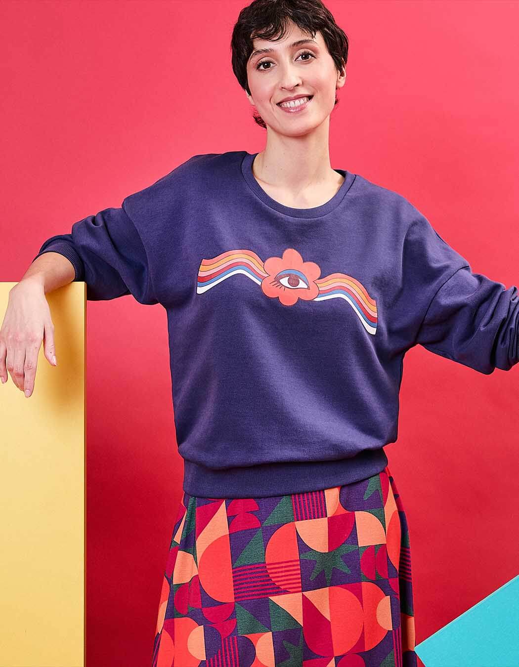Prune Organic cotton crew-neck sweatshirt