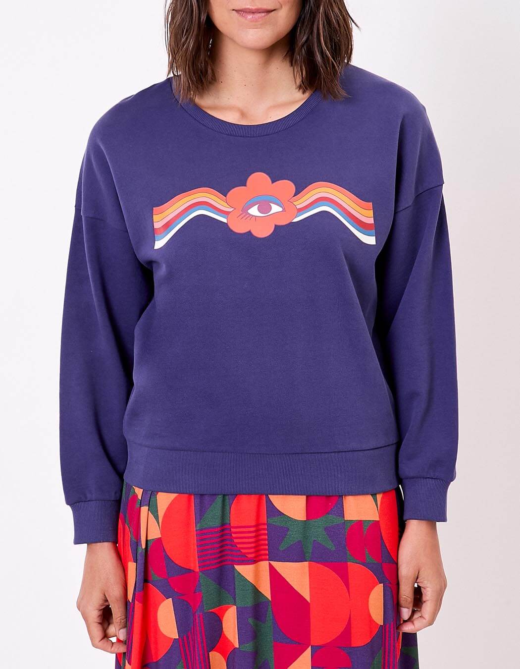 Prune Organic cotton crew-neck sweatshirt