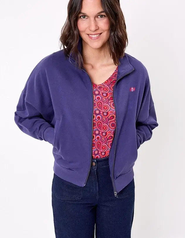 Tresor Organic cotton zip-up sweatshirt
