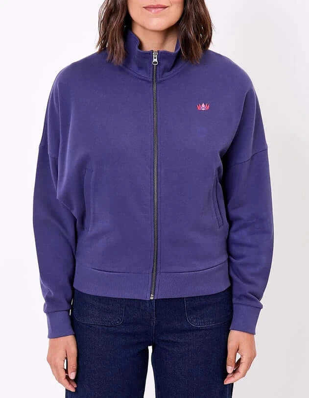 Tresor Organic cotton zip-up sweatshirt