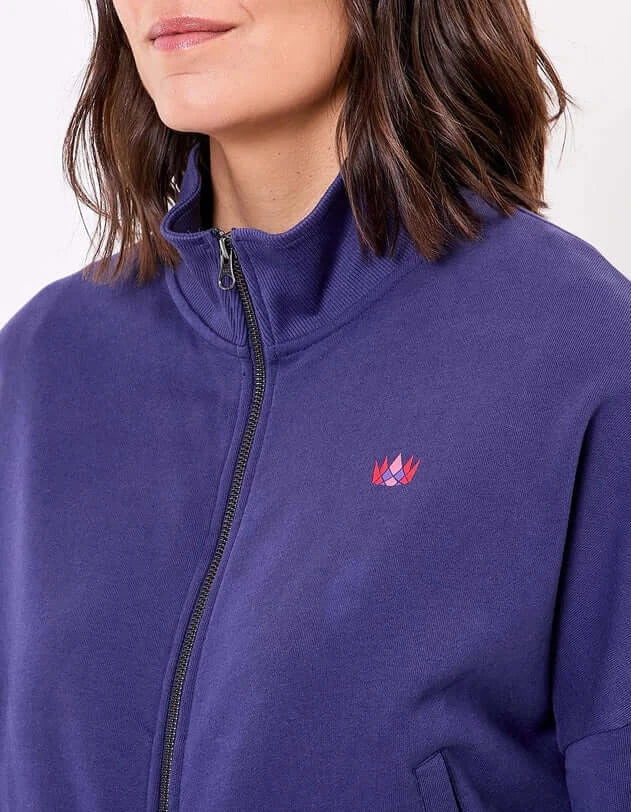 Tresor Organic cotton zip-up sweatshirt