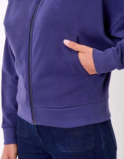 Tresor Organic cotton zip-up sweatshirt