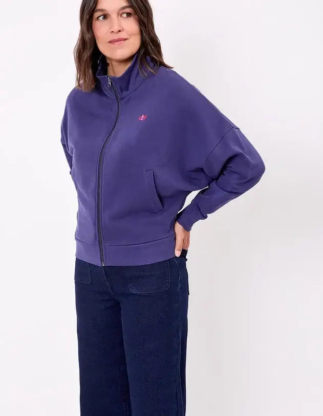 Tresor Organic cotton zip-up sweatshirt