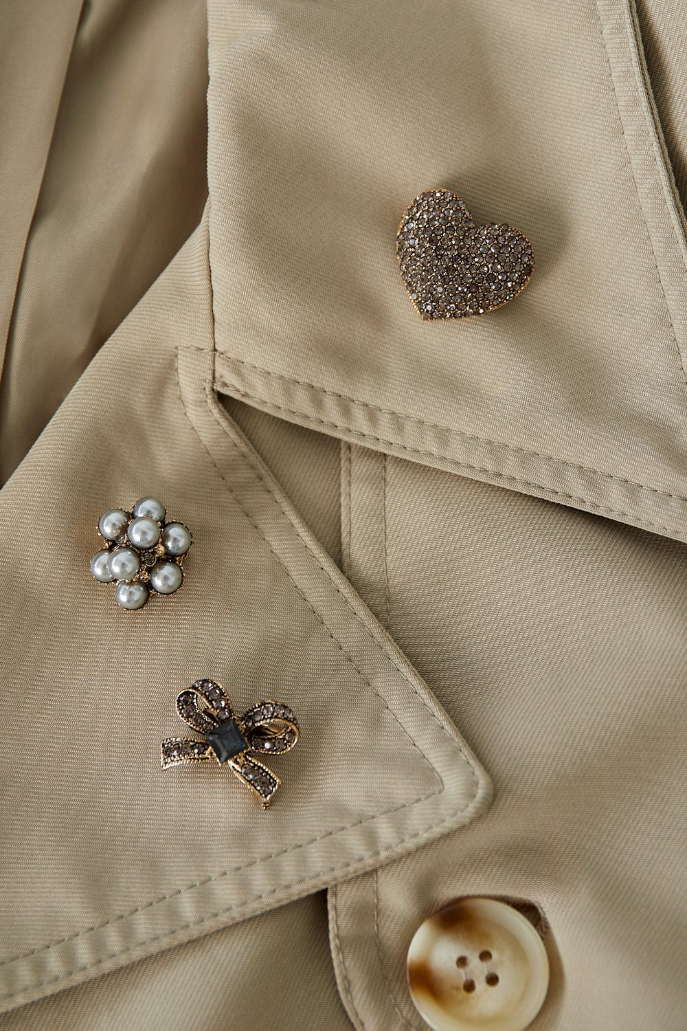 Broche set Champagne