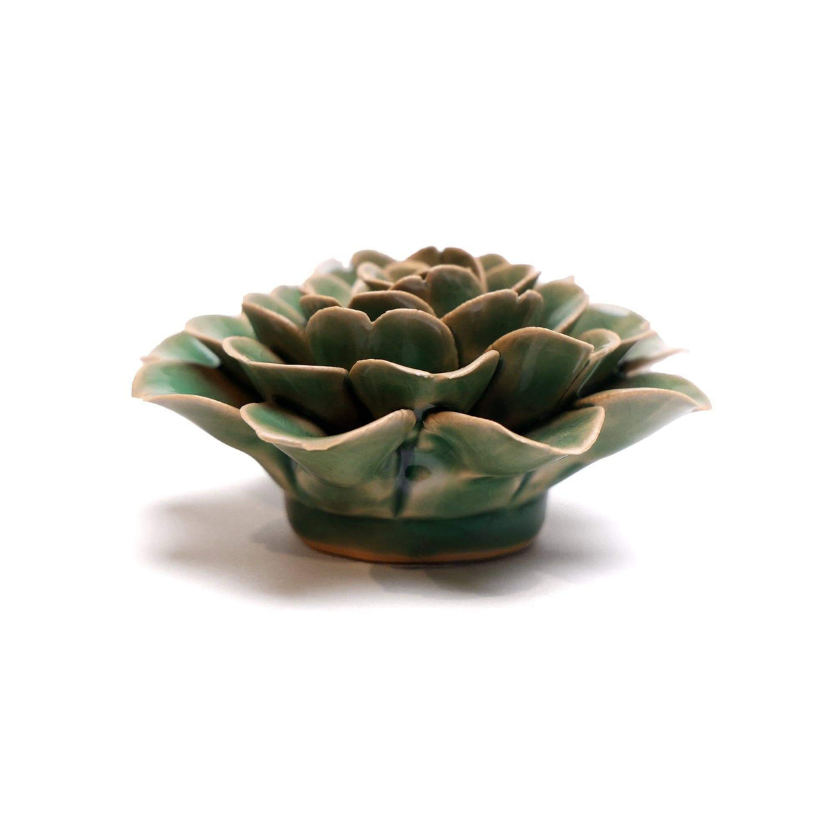 Wedding Boho Ceramic Flower Wall Decor Green Rose - SoMuch Fashion
