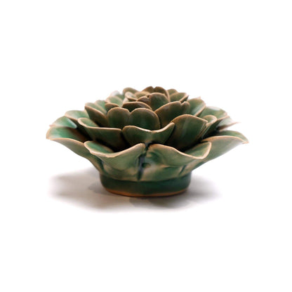 Wedding Boho Ceramic Flower Wall Decor Green Rose - SoMuch Fashion