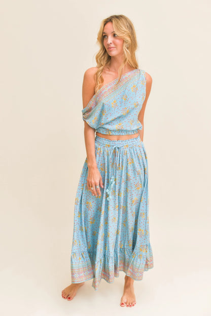 Laguna Fleur Print Vela Skirt