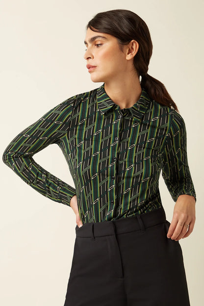 Blouse Brina  Botanical Green