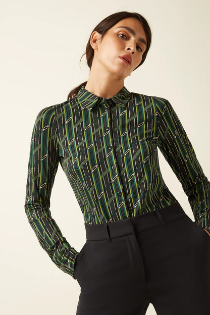 Blouse Brina  Botanical Green