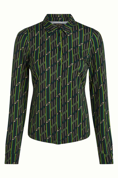 Blouse Brina  Botanical Green