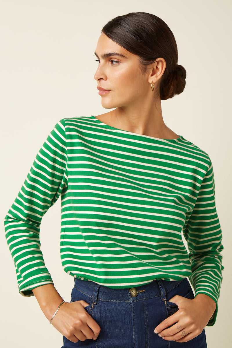 Boatneck Top Britney Stripe