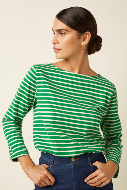 Boatneck Top Britney Stripe
