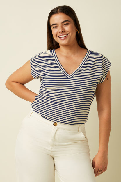 Double V Top Mariniere Stripe