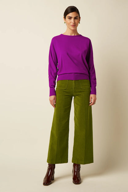 Corduroy broek in groen