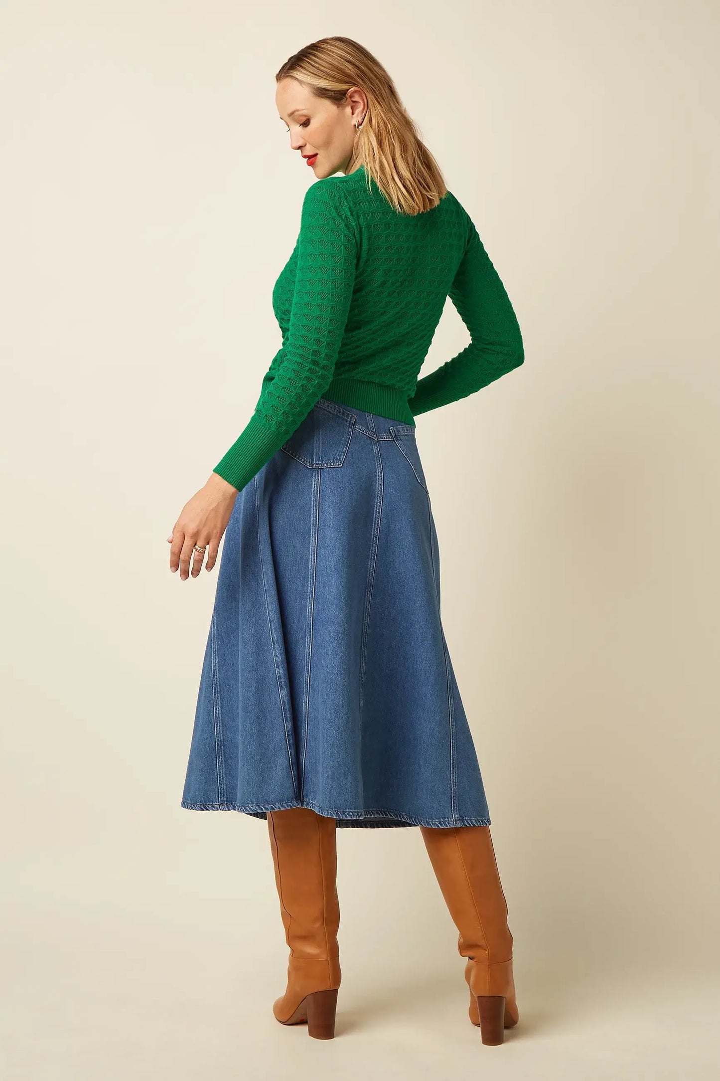 Stone denim dolly rok