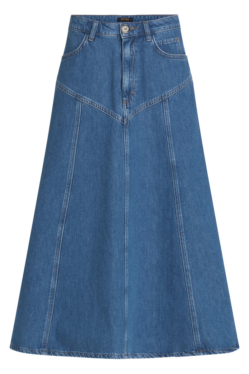 Dolly Skirt Stone Denim