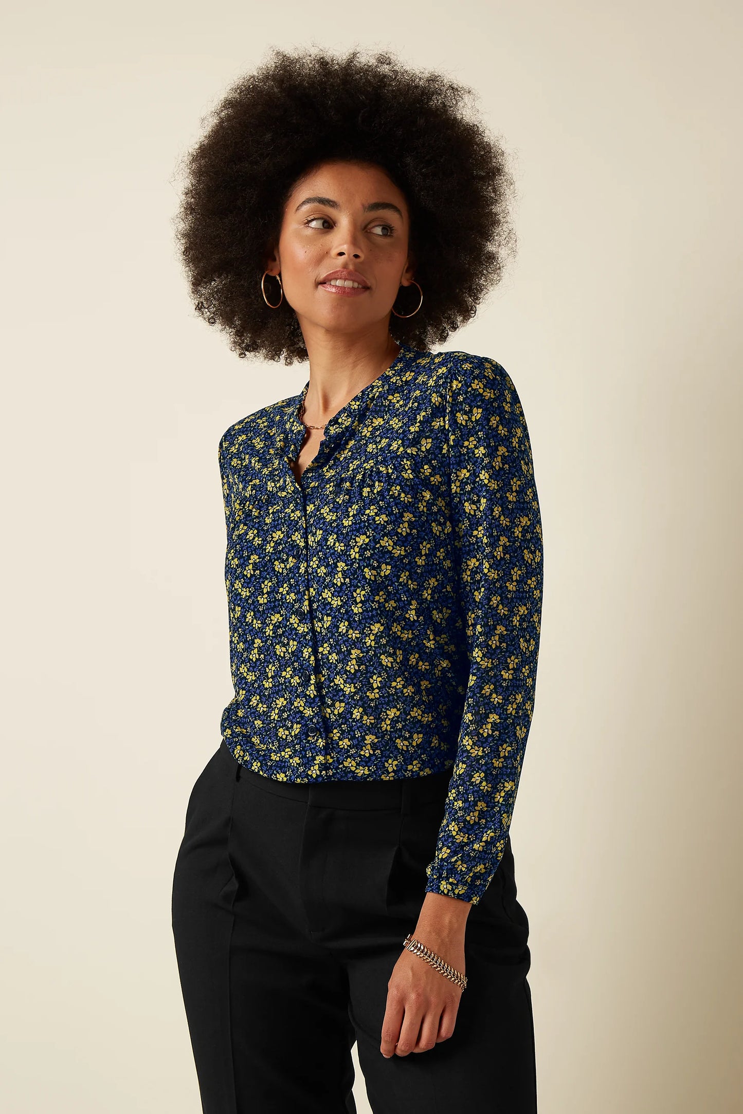 Lisa Blouse Juniper Mesh