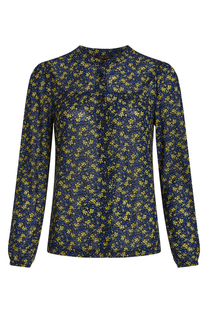 mesh top met bloemen 