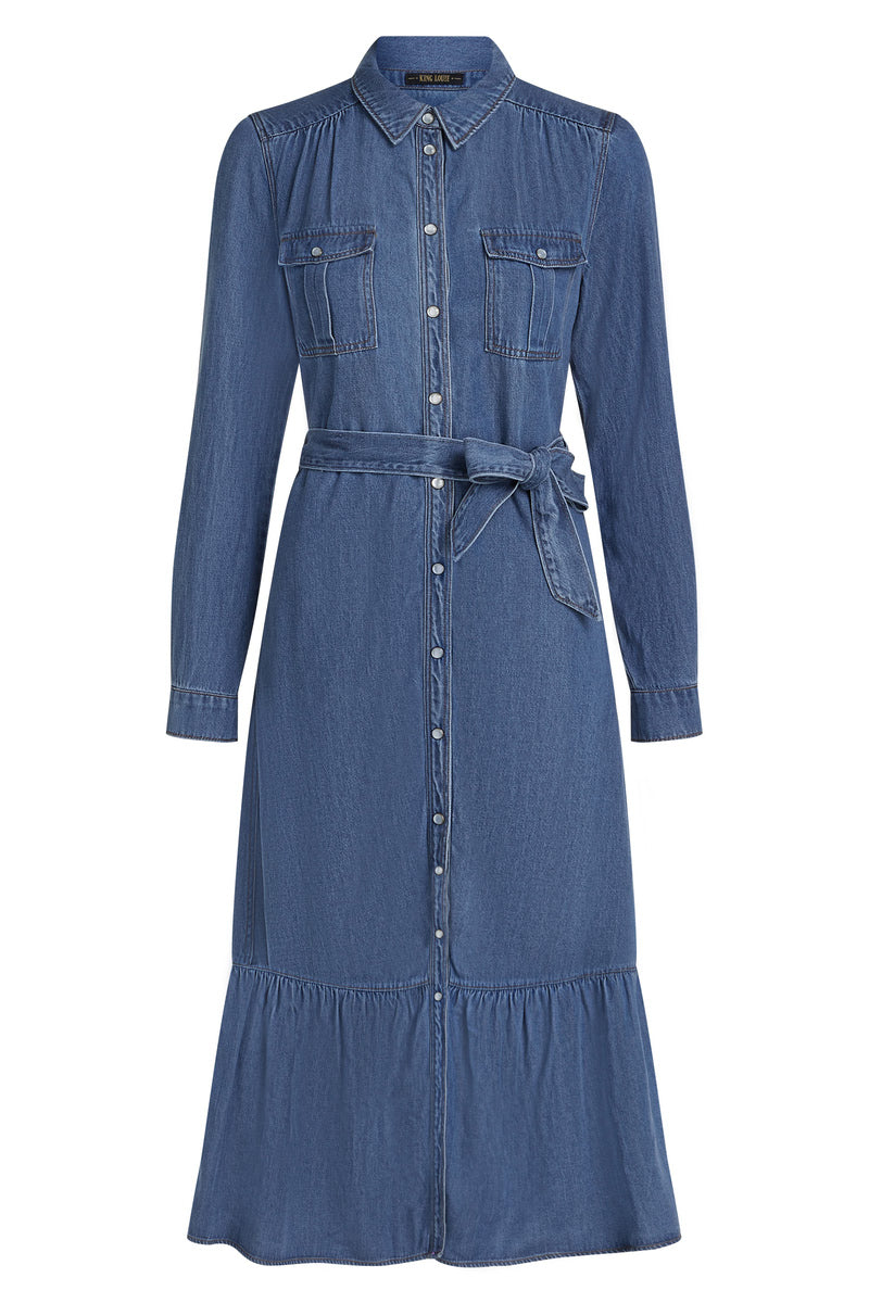 Olive Ruffle Dress Monrose