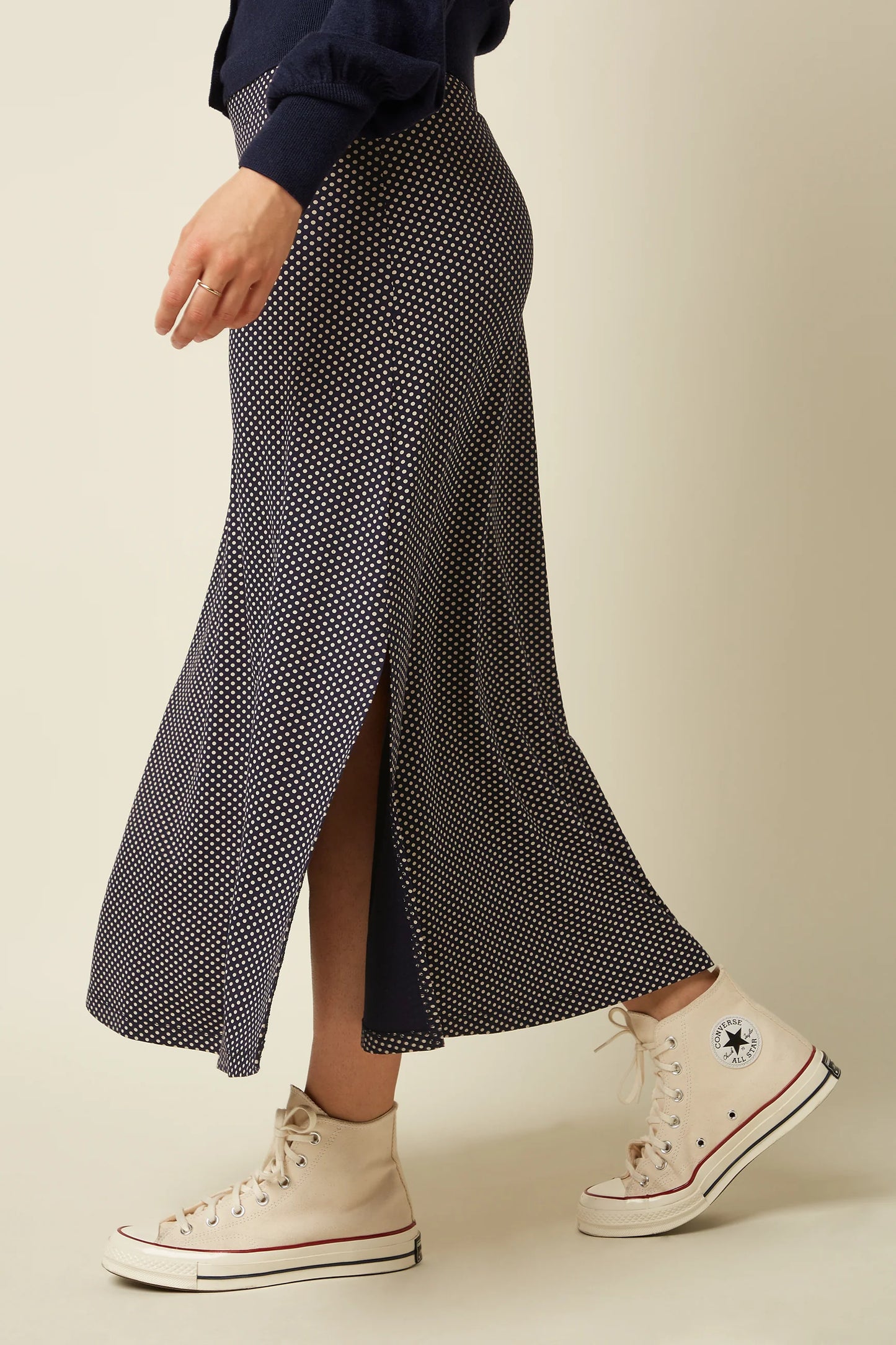 Border Midi Skirt Piper