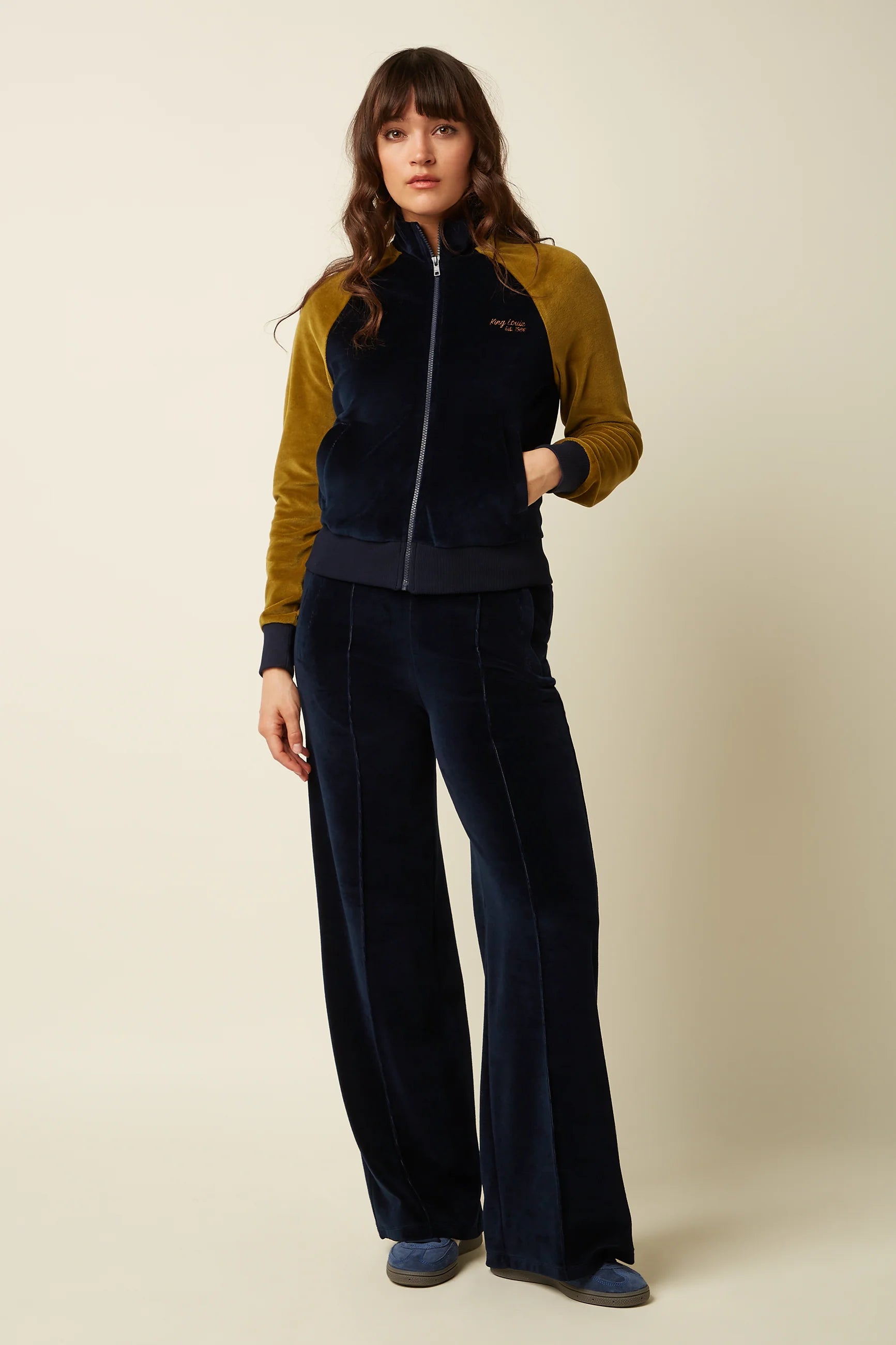 Sweat Pants Baton Velvet