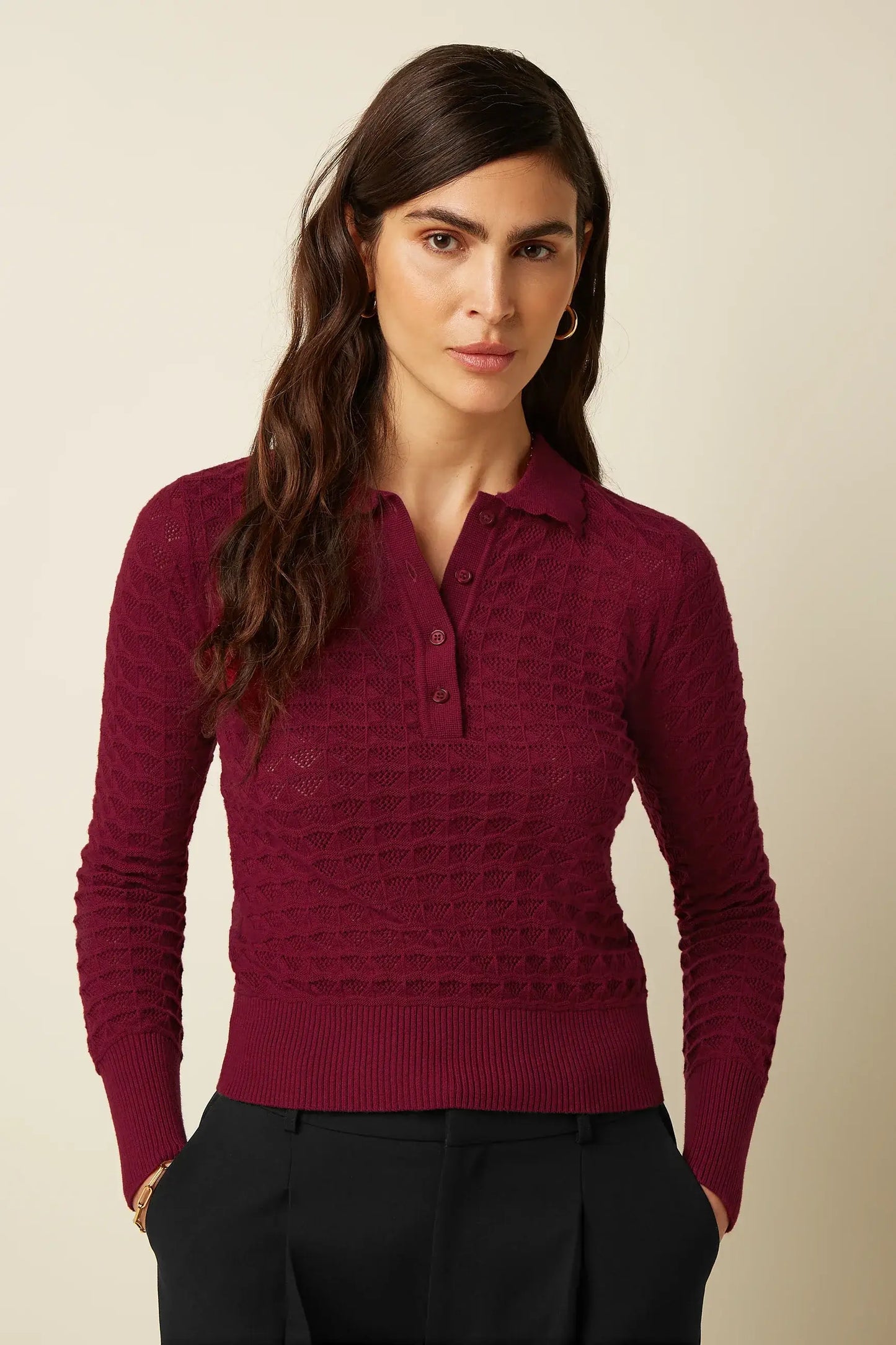 Polo Top Avel Knit
