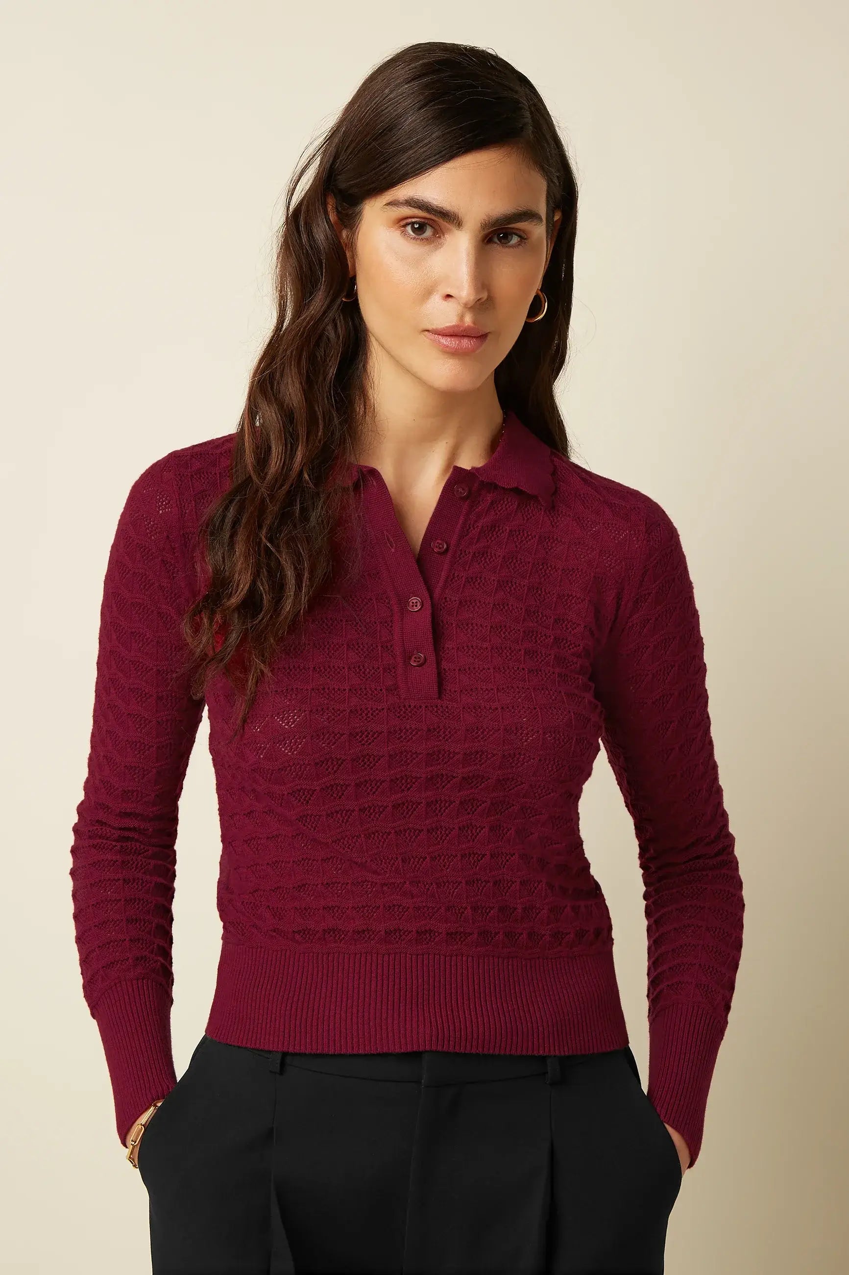 Polo Top Avel Knit