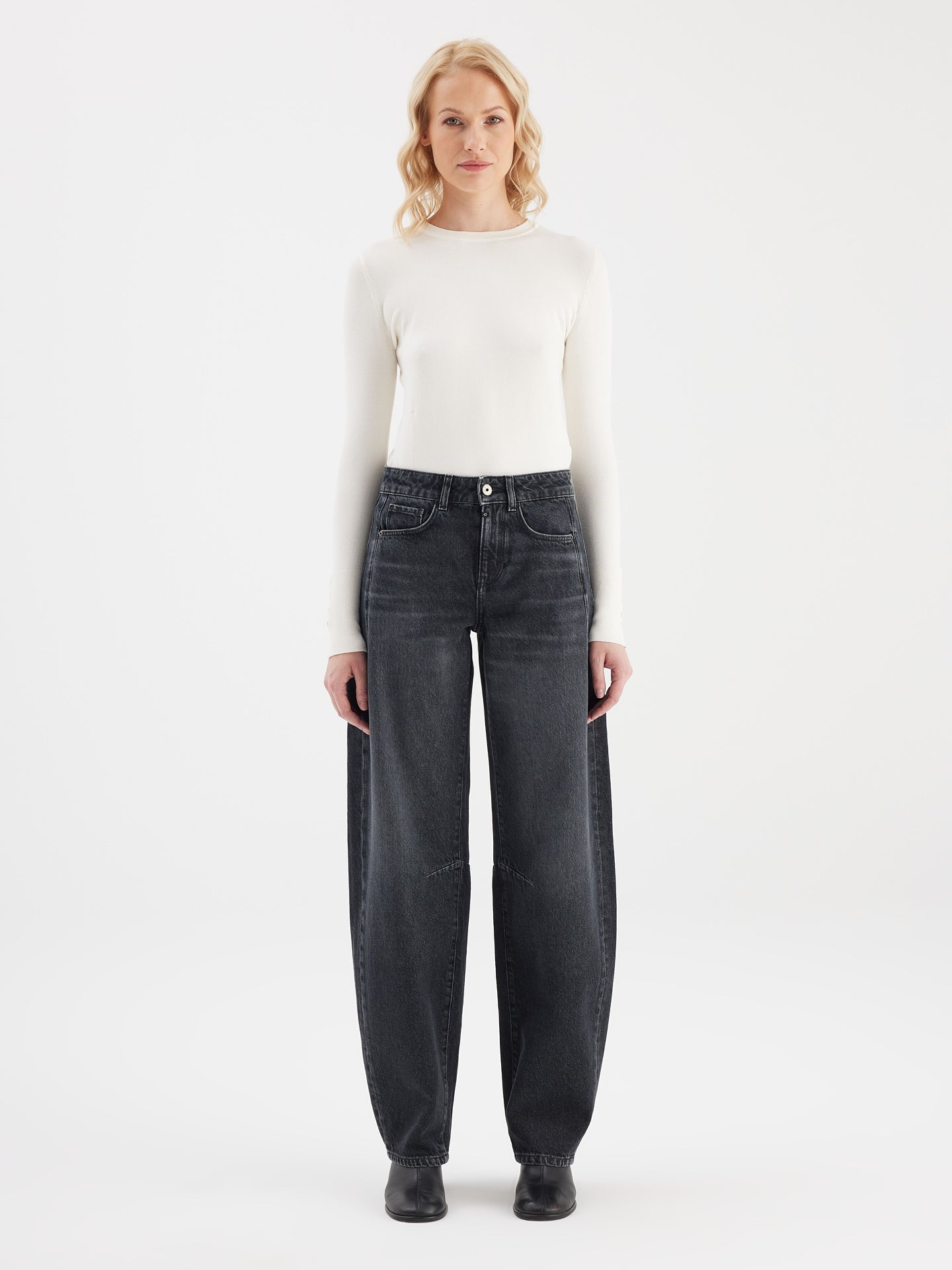 Balloon jeans in mooie zwarte kleur.