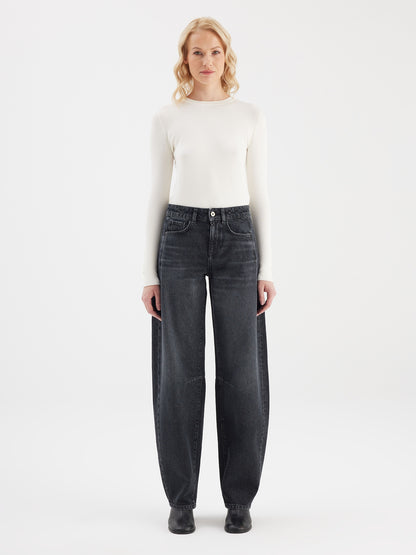 Balloon jeans in mooie zwarte kleur.