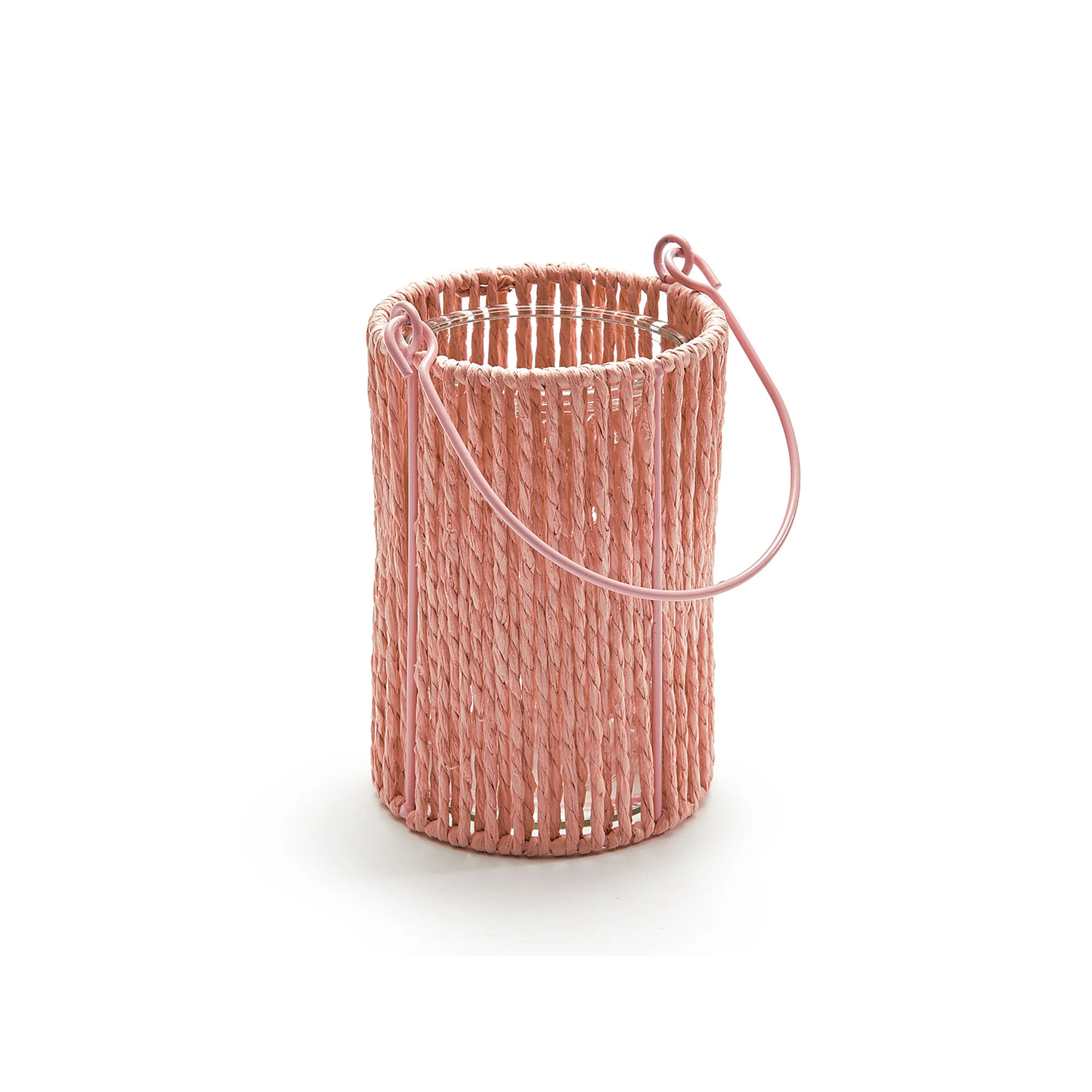 Lantaarn rond 'lumière' nude pink
