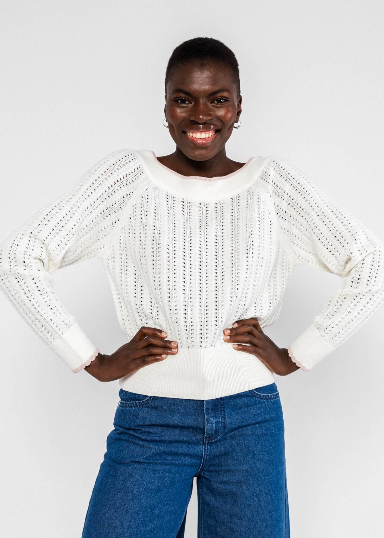 Knitted Jumper Delicious Summer dreamy white knit