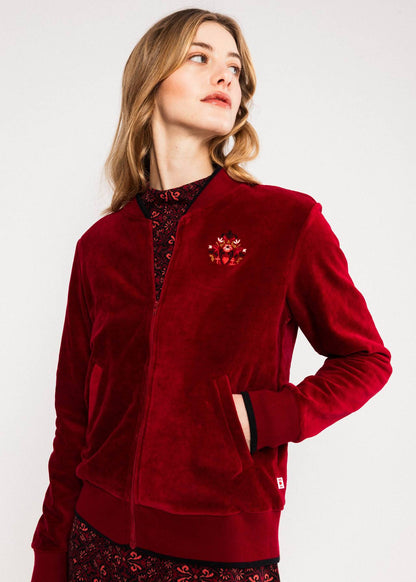 Zip jacket Global Harmony Bomber bussi baby red