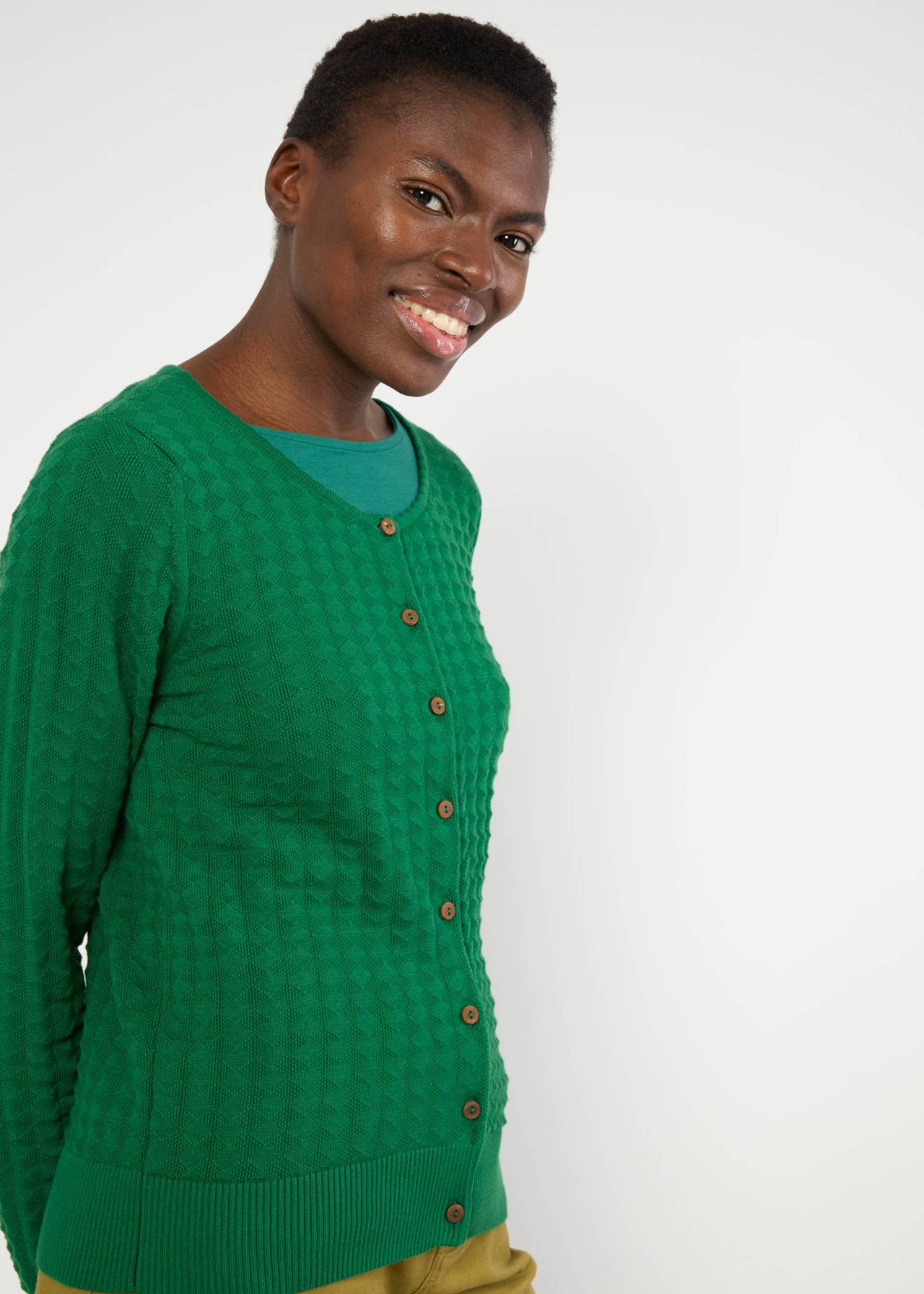 Cardigan Save the Brave boogie green knit