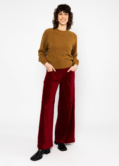High Waist Trousers Soft and Fitted bussi baby red