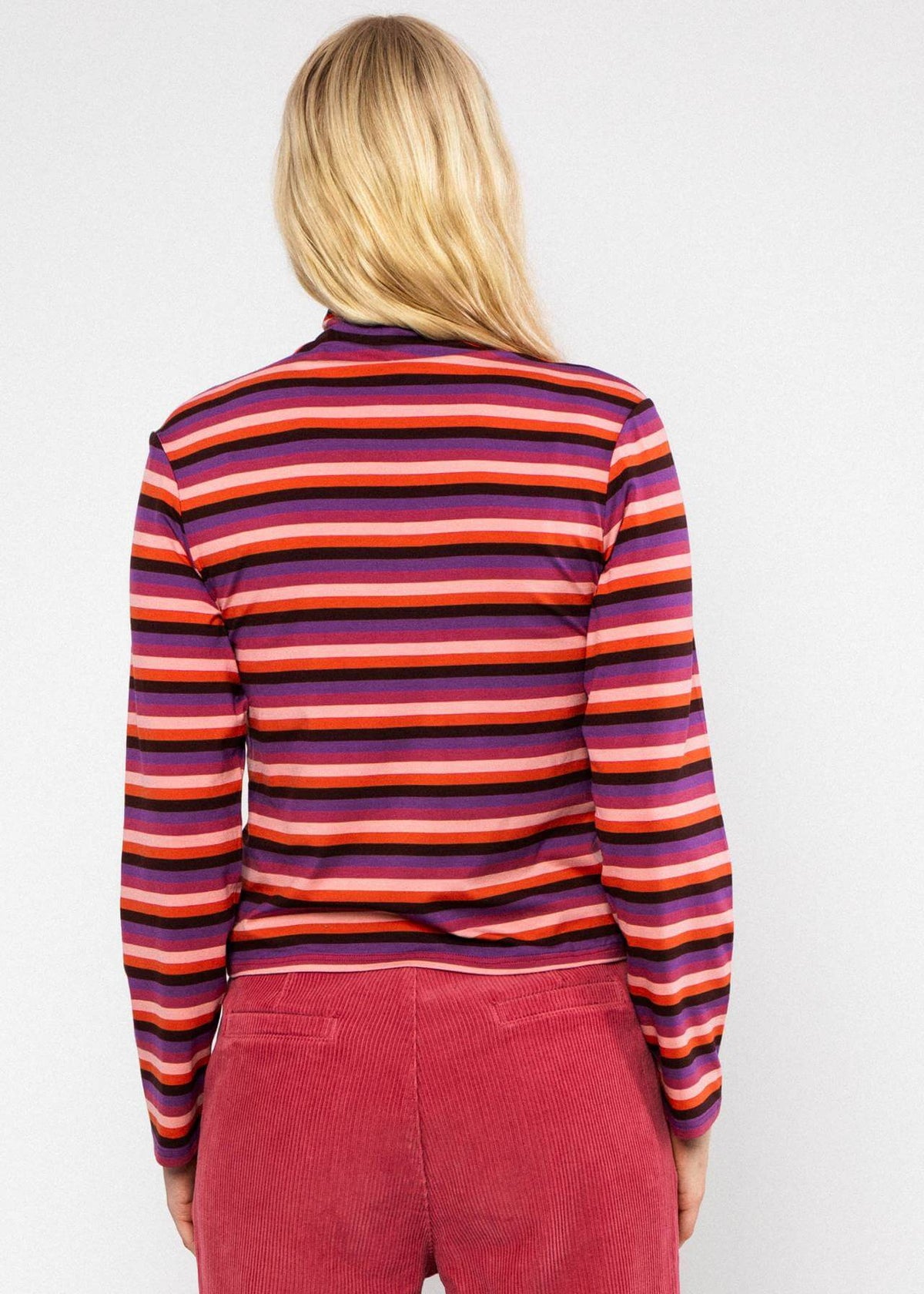 Jersey Top The Ease of Stripes retro warmth stripe - SoMuch Fashion