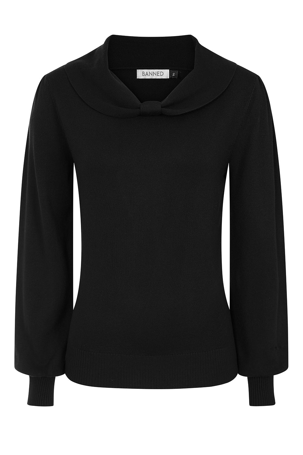 BLACK BETSY BOW JUMPER