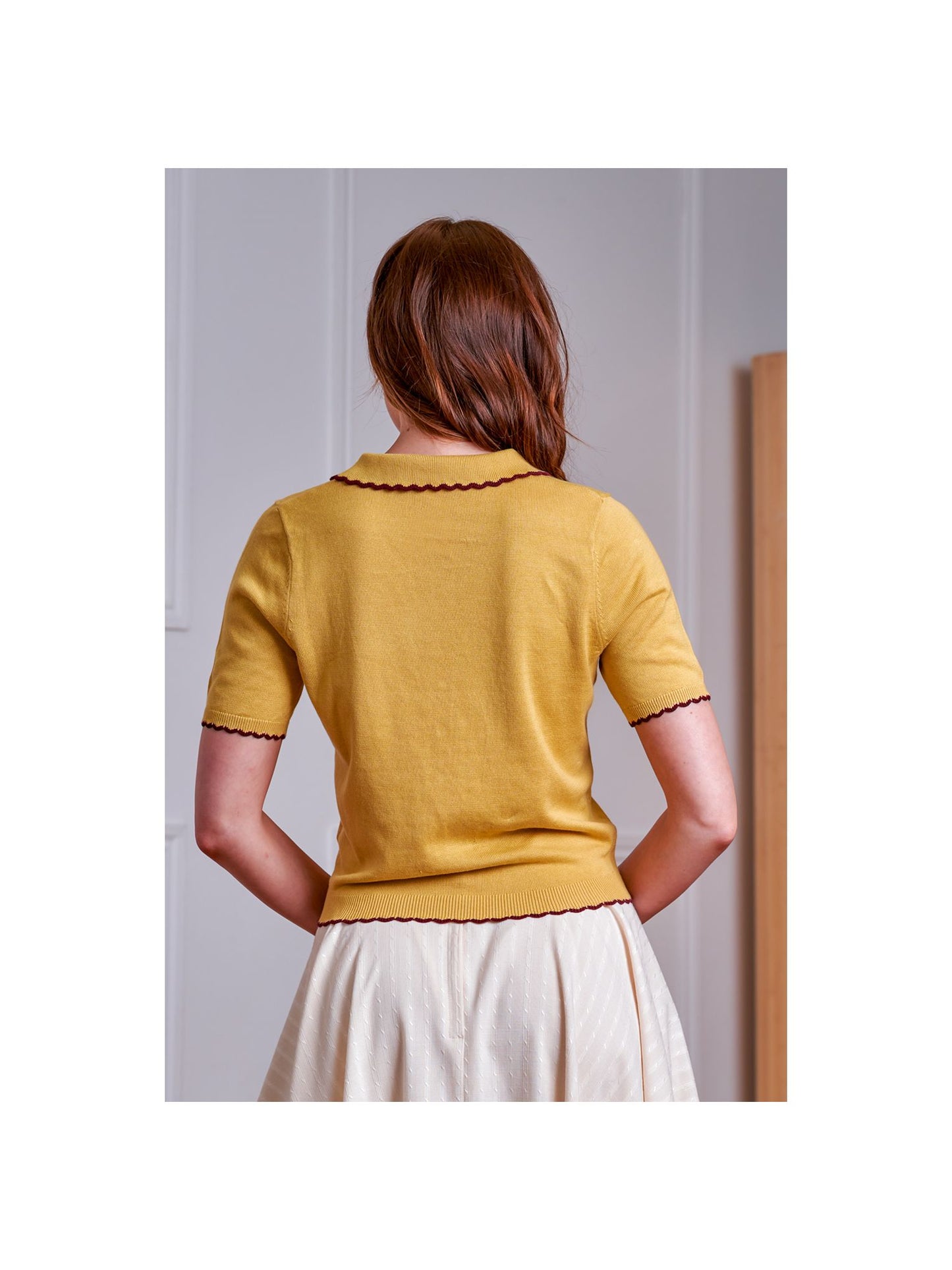 Penny Flower Cardigan-Yellow