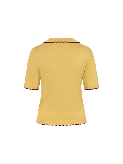 Penny Flower Cardigan-Yellow