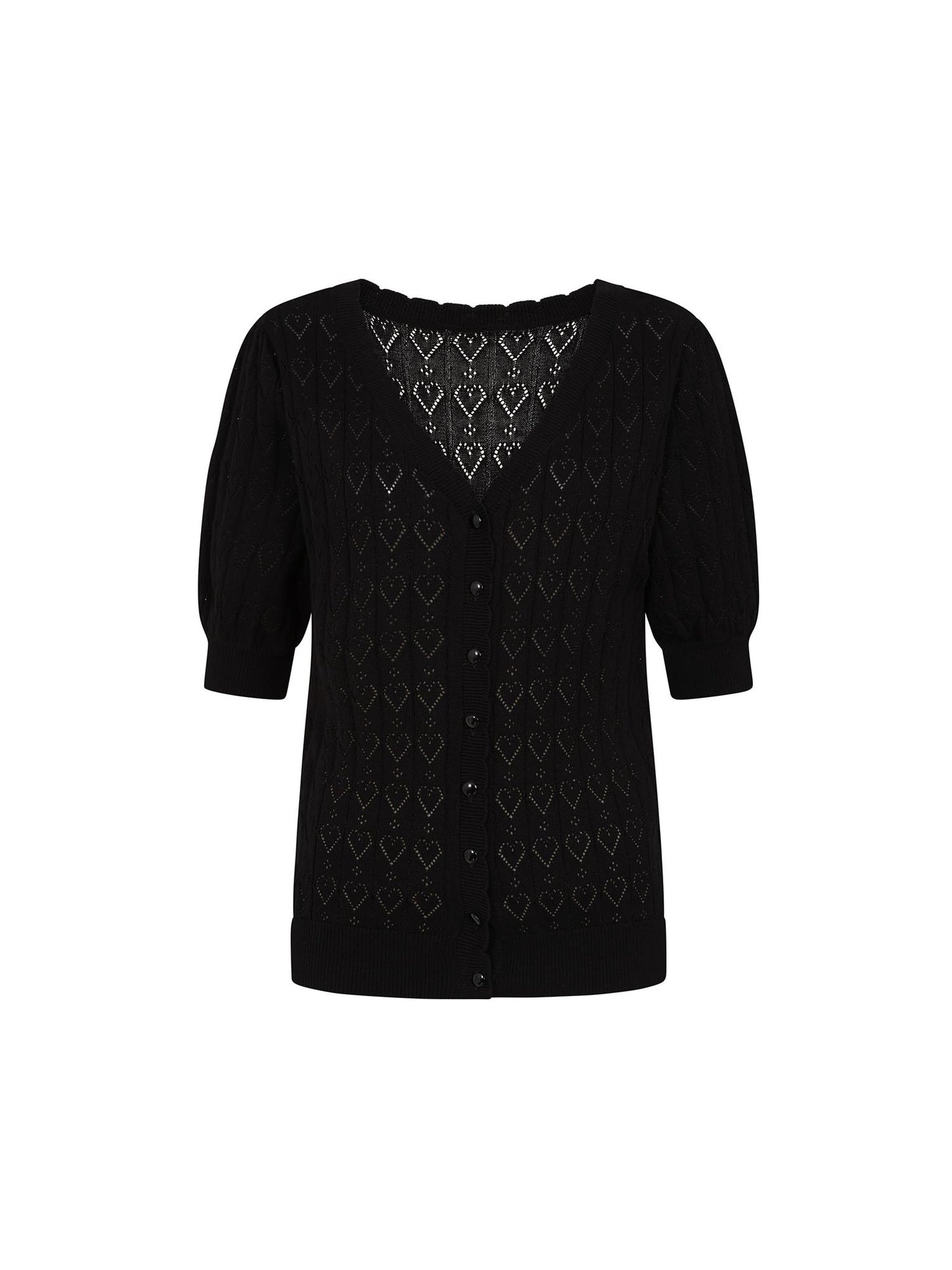 Sweet Heart Cardigan Zwart