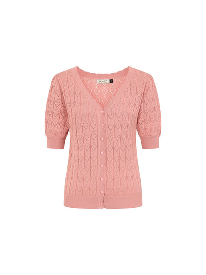 Sweet Heart Cardigan Pink