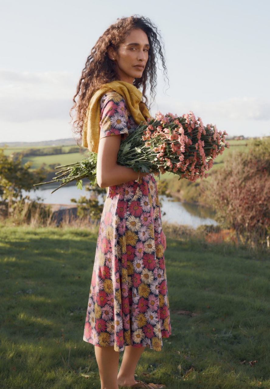 April Dress-Painted Asters Maritime